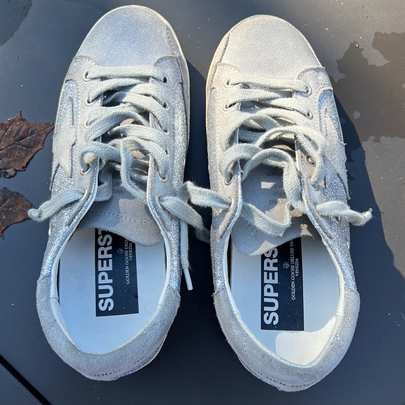 Golden Goose Delux Brand Superstar Glitter Low-Top Sneakers - Picture 2 of 10